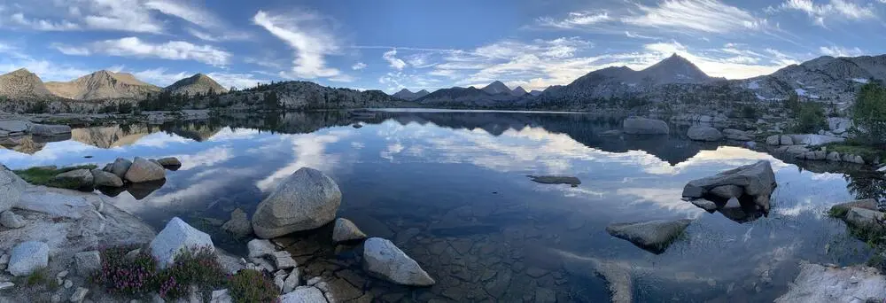 Marie Lake Sunset Panorama