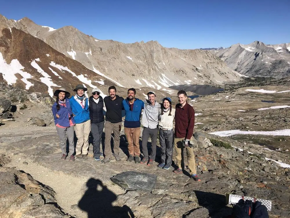 Trail family at Pinchot Pass