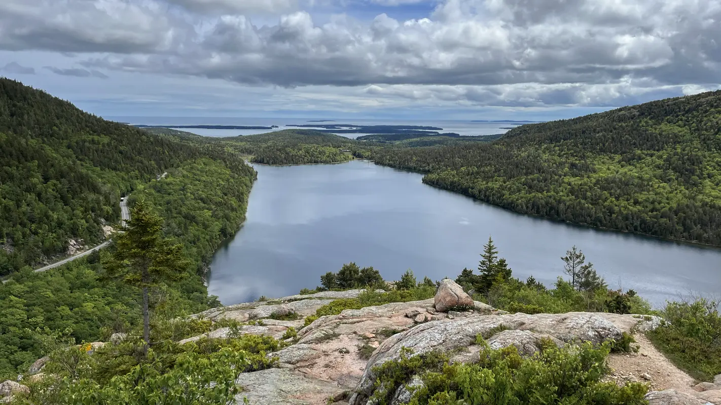 View from the top of South Bubble, looking East to the Atlantic Ocean.